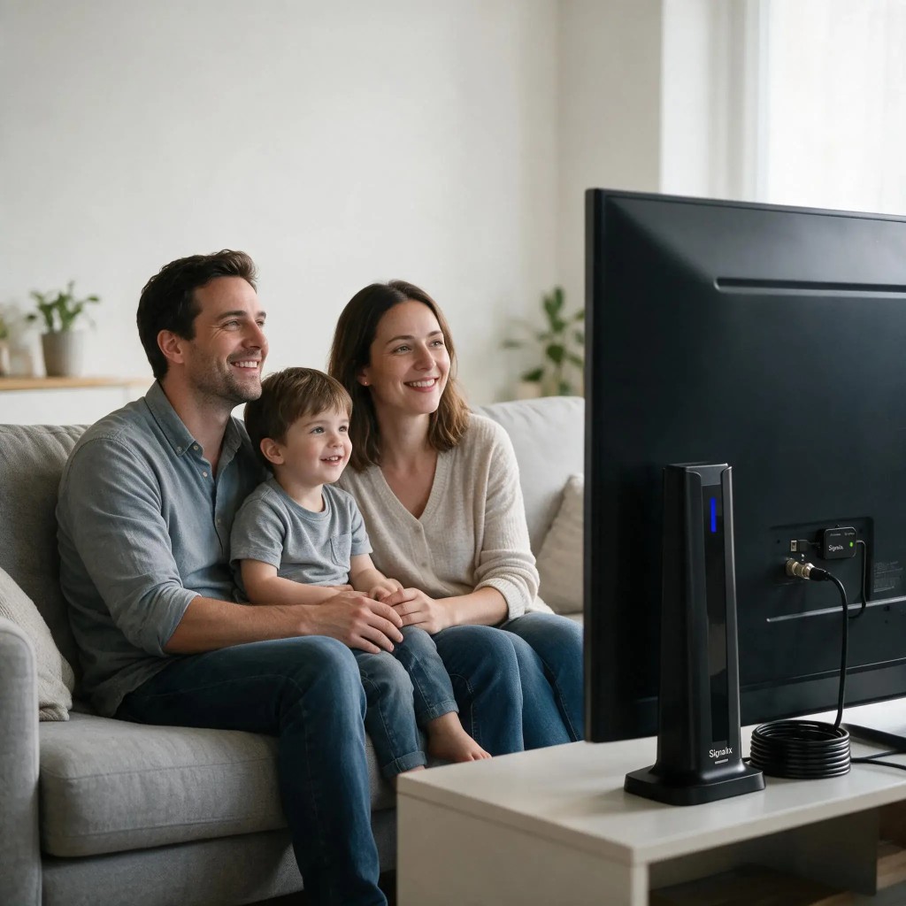 Signalix™ podłączony do telewizora — gotowy w 60 sekund